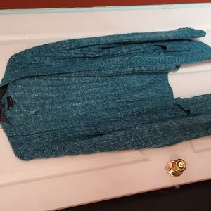 💙2/$25 or 4/$40 Alison Andrew's Blue Knit Cardigan Size XL